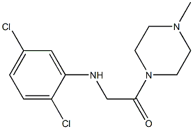 2-[(2,5-dichlorophenyl)amino]-1-(4-methylpiperazin-1-yl)ethan-1-one Struktur