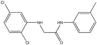 2-[(2,5-dichlorophenyl)amino]-N-(3-methylphenyl)acetamide Struktur