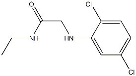 2-[(2,5-dichlorophenyl)amino]-N-ethylacetamide Struktur