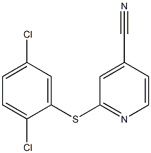 2-[(2,5-dichlorophenyl)sulfanyl]pyridine-4-carbonitrile Struktur