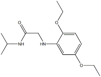 2-[(2,5-diethoxyphenyl)amino]-N-(propan-2-yl)acetamide Struktur