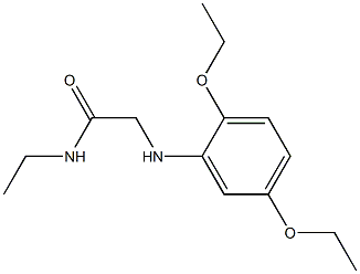 2-[(2,5-diethoxyphenyl)amino]-N-ethylacetamide Struktur