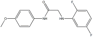 2-[(2,5-difluorophenyl)amino]-N-(4-methoxyphenyl)acetamide Struktur