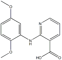 2-[(2,5-dimethoxyphenyl)amino]pyridine-3-carboxylic acid Struktur