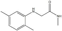 2-[(2,5-dimethylphenyl)amino]-N-methylacetamide Struktur