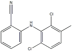 2-[(2,6-dichloro-3-methylphenyl)amino]benzonitrile Struktur