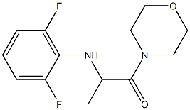 2-[(2,6-difluorophenyl)amino]-1-(morpholin-4-yl)propan-1-one Struktur