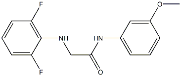 2-[(2,6-difluorophenyl)amino]-N-(3-methoxyphenyl)acetamide Struktur