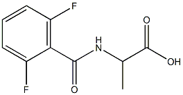 2-[(2,6-difluorophenyl)formamido]propanoic acid Struktur