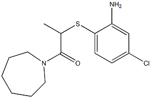 2-[(2-amino-4-chlorophenyl)sulfanyl]-1-(azepan-1-yl)propan-1-one Struktur