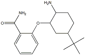 2-[(2-amino-5-tert-butylcyclohexyl)oxy]benzamide Struktur