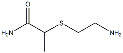 2-[(2-aminoethyl)sulfanyl]propanamide Struktur