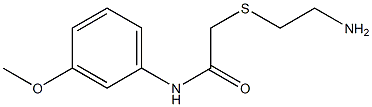 2-[(2-aminoethyl)thio]-N-(3-methoxyphenyl)acetamide Struktur