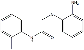 2-[(2-aminophenyl)thio]-N-(2-methylphenyl)acetamide Struktur