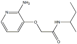 2-[(2-aminopyridin-3-yl)oxy]-N-(butan-2-yl)acetamide Struktur