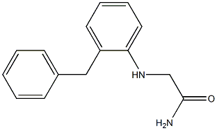 2-[(2-benzylphenyl)amino]acetamide Struktur