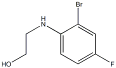 2-[(2-bromo-4-fluorophenyl)amino]ethan-1-ol Struktur