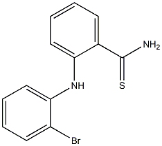 2-[(2-bromophenyl)amino]benzene-1-carbothioamide Struktur