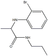 2-[(2-bromophenyl)amino]-N-propylpropanamide Struktur