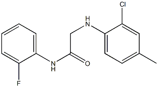 2-[(2-chloro-4-methylphenyl)amino]-N-(2-fluorophenyl)acetamide Struktur