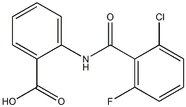 2-[(2-chloro-6-fluorobenzene)(methyl)amido]benzoic acid Struktur