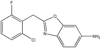 2-[(2-chloro-6-fluorophenyl)methyl]-1,3-benzoxazol-6-amine Struktur