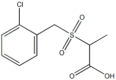 2-[(2-chlorobenzyl)sulfonyl]propanoic acid Struktur