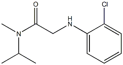 2-[(2-chlorophenyl)amino]-N-methyl-N-(propan-2-yl)acetamide Struktur