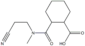 2-[(2-cyanoethyl)(methyl)carbamoyl]cyclohexane-1-carboxylic acid Struktur