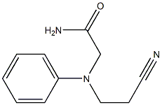 2-[(2-cyanoethyl)(phenyl)amino]acetamide Struktur