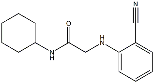 2-[(2-cyanophenyl)amino]-N-cyclohexylacetamide Struktur