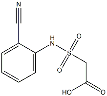 2-[(2-cyanophenyl)sulfamoyl]acetic acid Struktur