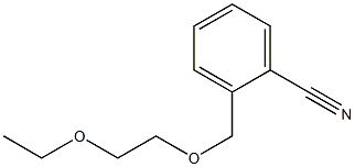 2-[(2-ethoxyethoxy)methyl]benzonitrile Struktur