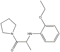 2-[(2-ethoxyphenyl)amino]-1-(pyrrolidin-1-yl)propan-1-one Struktur