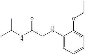 2-[(2-ethoxyphenyl)amino]-N-(propan-2-yl)acetamide Struktur