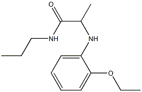 2-[(2-ethoxyphenyl)amino]-N-propylpropanamide Struktur