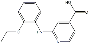 2-[(2-ethoxyphenyl)amino]pyridine-4-carboxylic acid Struktur