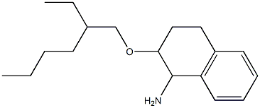 2-[(2-ethylhexyl)oxy]-1,2,3,4-tetrahydronaphthalen-1-amine Struktur