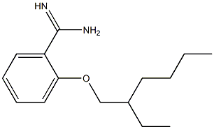 2-[(2-ethylhexyl)oxy]benzene-1-carboximidamide Struktur