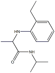 2-[(2-ethylphenyl)amino]-N-(propan-2-yl)propanamide Struktur