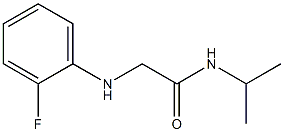 2-[(2-fluorophenyl)amino]-N-(propan-2-yl)acetamide Struktur