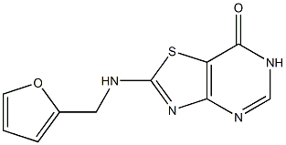 2-[(2-furylmethyl)amino][1,3]thiazolo[4,5-d]pyrimidin-7(6H)-one Struktur