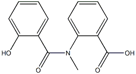 2-[(2-hydroxybenzoyl)(methyl)amino]benzoic acid Struktur