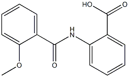 2-[(2-methoxybenzoyl)amino]benzoic acid Struktur