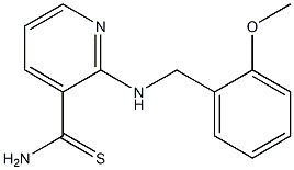 2-[(2-methoxybenzyl)amino]pyridine-3-carbothioamide Struktur