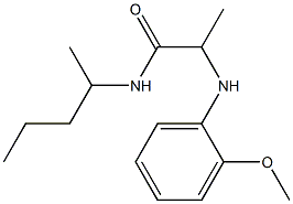 2-[(2-methoxyphenyl)amino]-N-(pentan-2-yl)propanamide Struktur