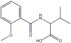 2-[(2-methoxyphenyl)formamido]-3-methylbutanoic acid Struktur