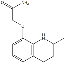 2-[(2-methyl-1,2,3,4-tetrahydroquinolin-8-yl)oxy]acetamide Struktur