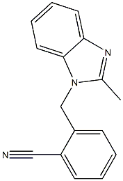 2-[(2-methyl-1H-benzimidazol-1-yl)methyl]benzonitrile Struktur