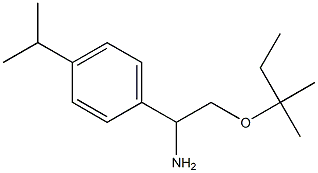 2-[(2-methylbutan-2-yl)oxy]-1-[4-(propan-2-yl)phenyl]ethan-1-amine Struktur